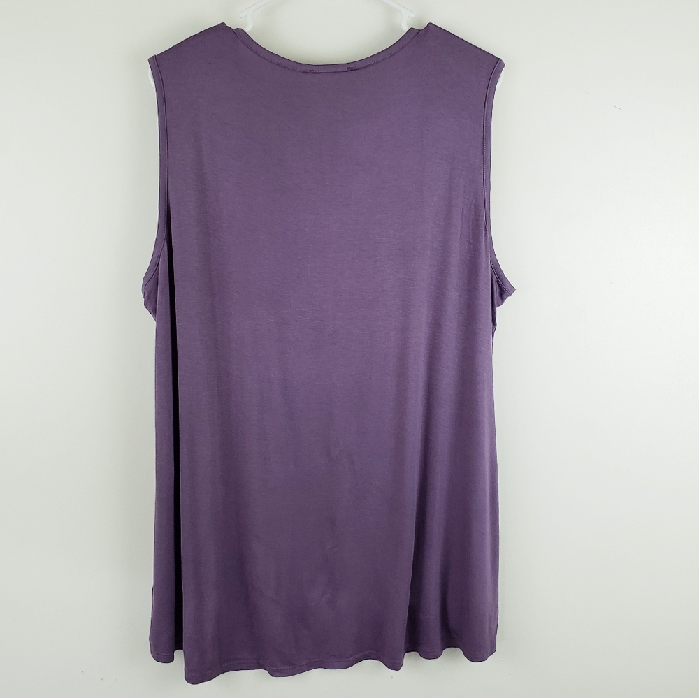 RXB sleeveless tank w/lace crochet - Picture 2 of 3
